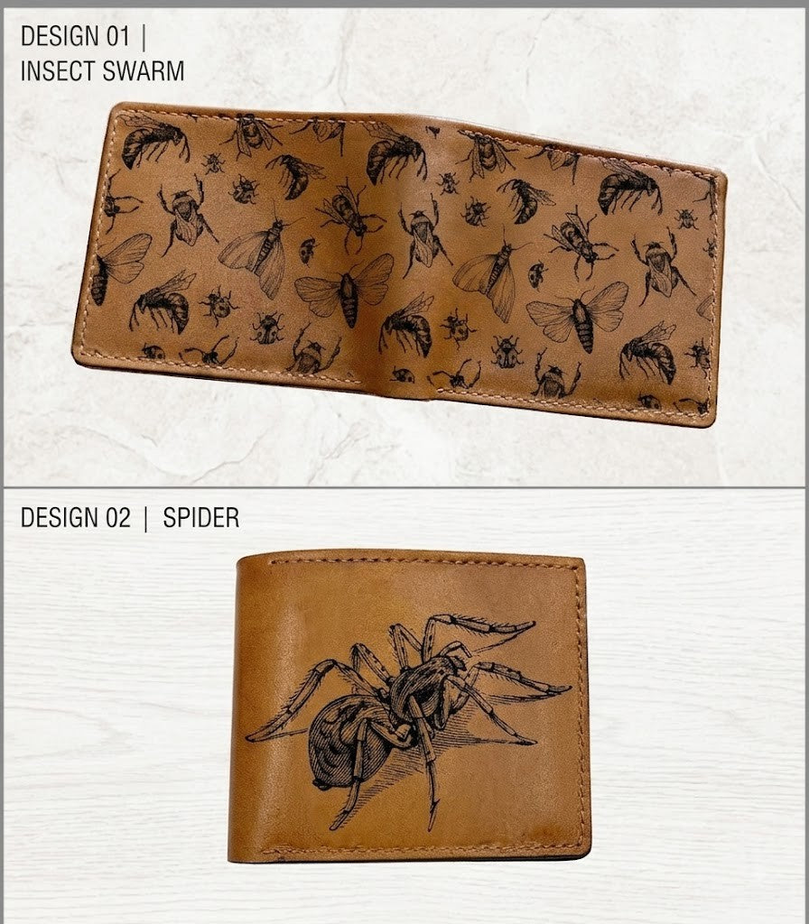 Insect genuine leather handmade gifts, personalized insect present