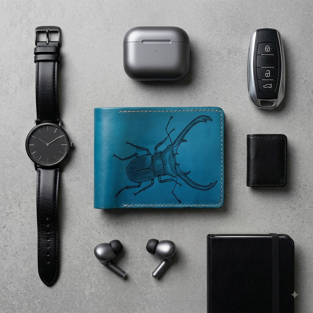 Insect genuine leather handmade gifts, personalized insect present
