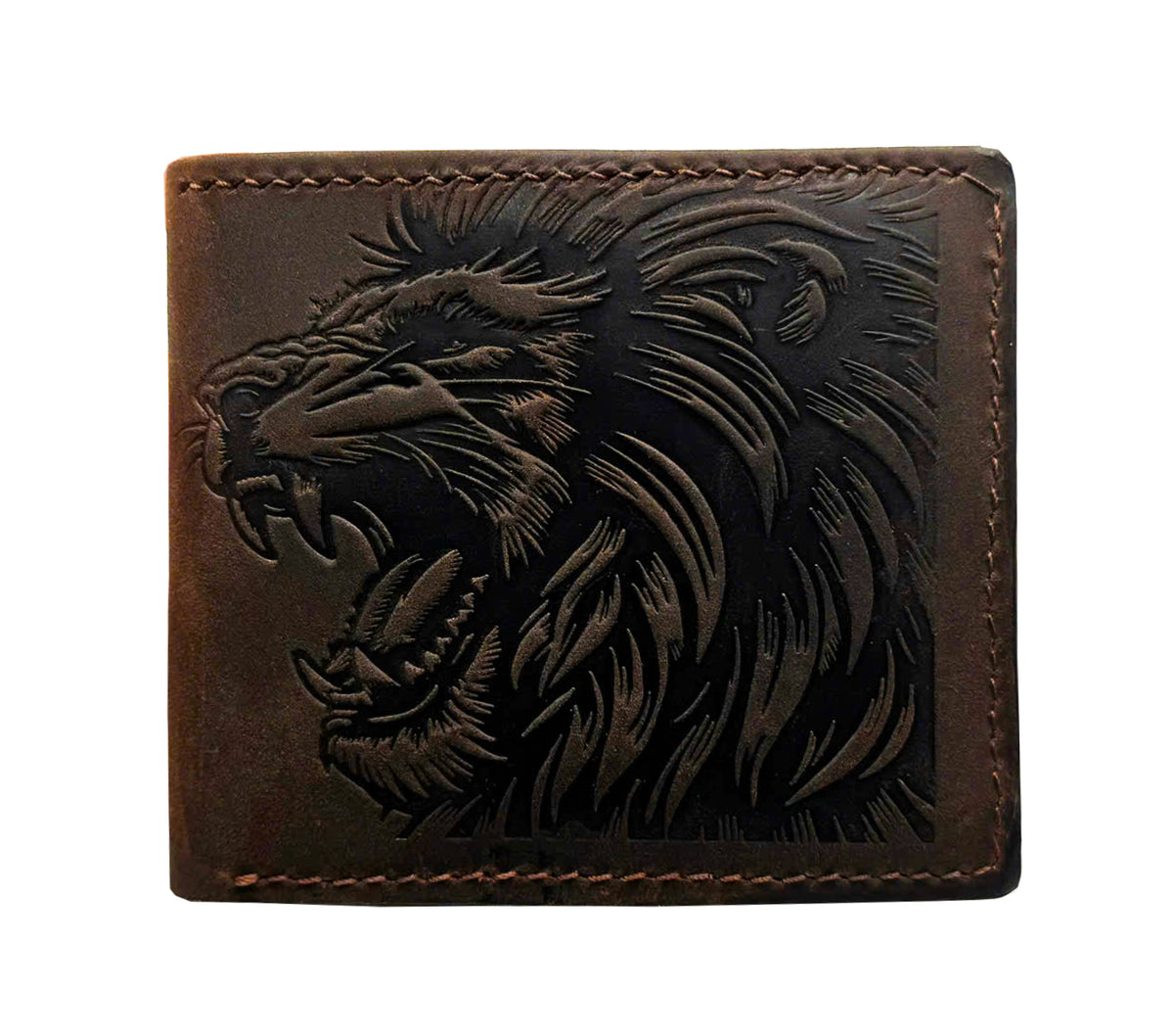 Personalized Leather Wallet, Handcrafted Cowhide, Custom Name Now