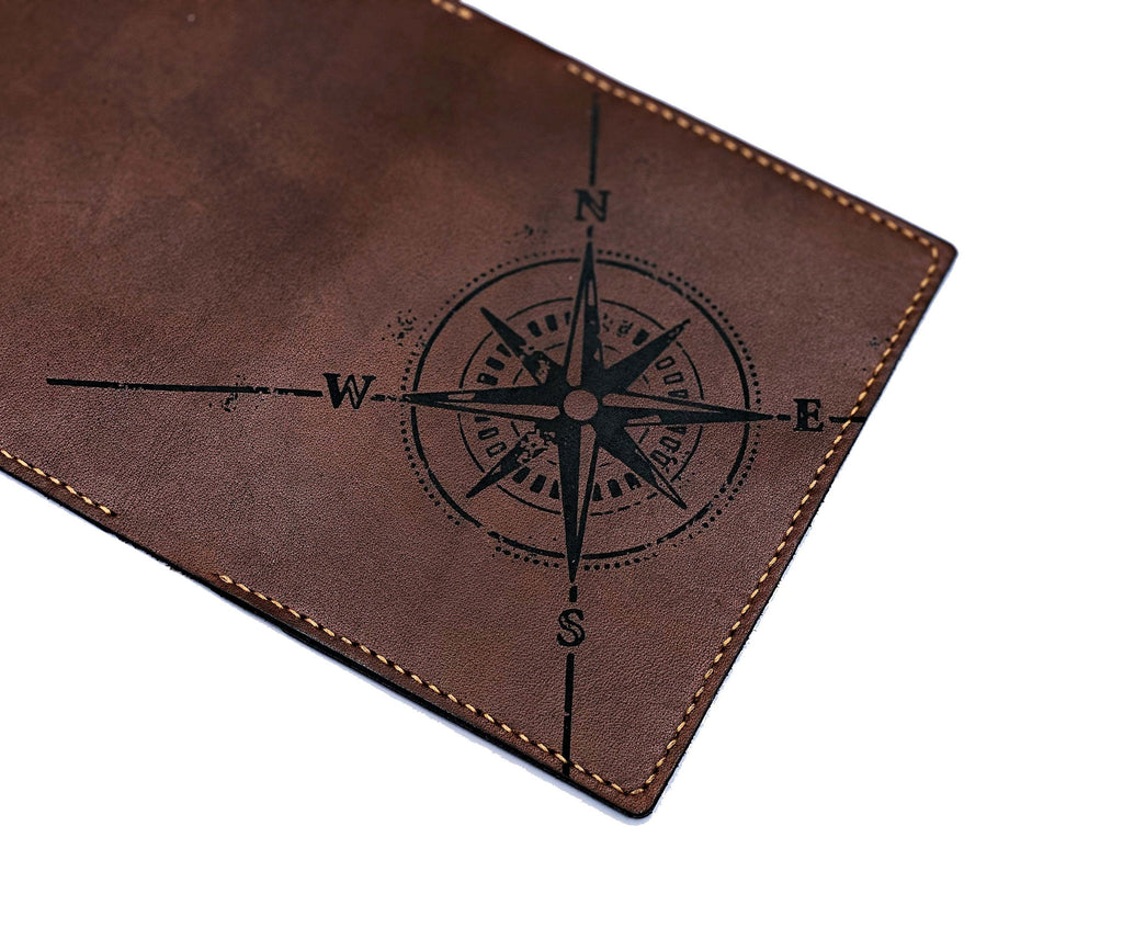 Personalized modern compass leather Passport Wallet, Passport Cover, Passport Holder, Travel case cover, family passport holder
