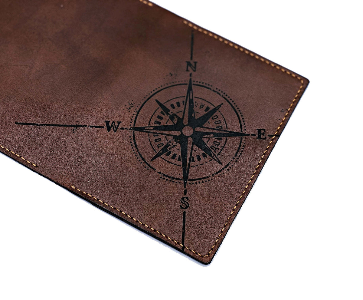 Personalized modern compass leather Passport Wallet, Passport Cover, Passport Holder, Travel case cover, family passport holder