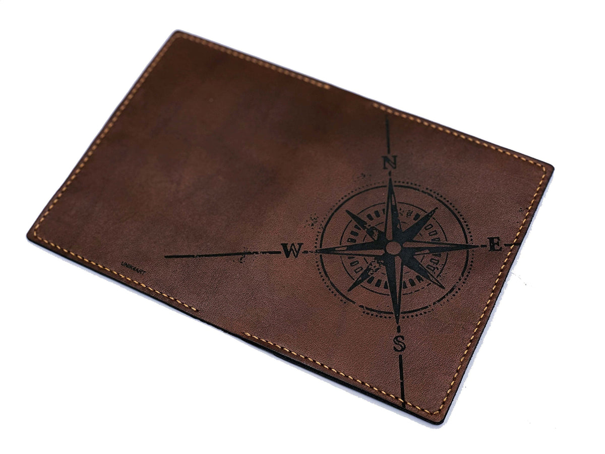 Personalized modern compass leather Passport Wallet, Passport Cover, Passport Holder, Travel case cover, family passport holder