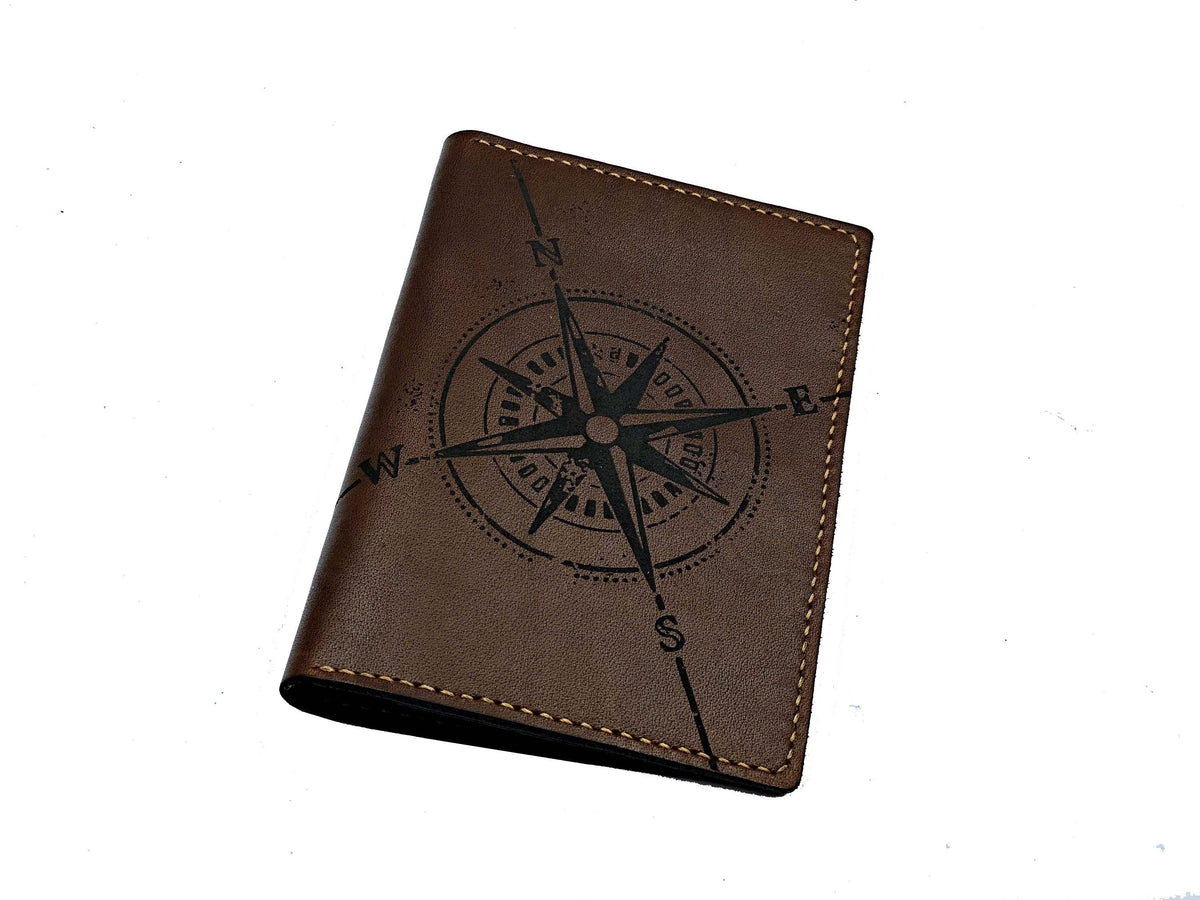 Personalized modern compass leather Passport Wallet, Passport Cover, Passport Holder, Travel case cover, family passport holder
