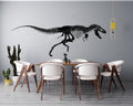 Wooden wall home decor, wooden Dinosaur T-rex skeleton art decor, living room bedroom nursery decor, fossil rustic morden decor