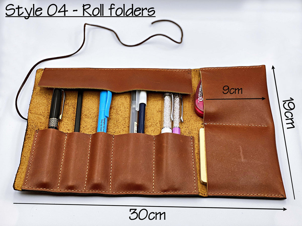 Personalized Handmade Leather Pencase mini, Back to school Accessories, Unisex gifts, Gift for teacher, Anniversary small leather present