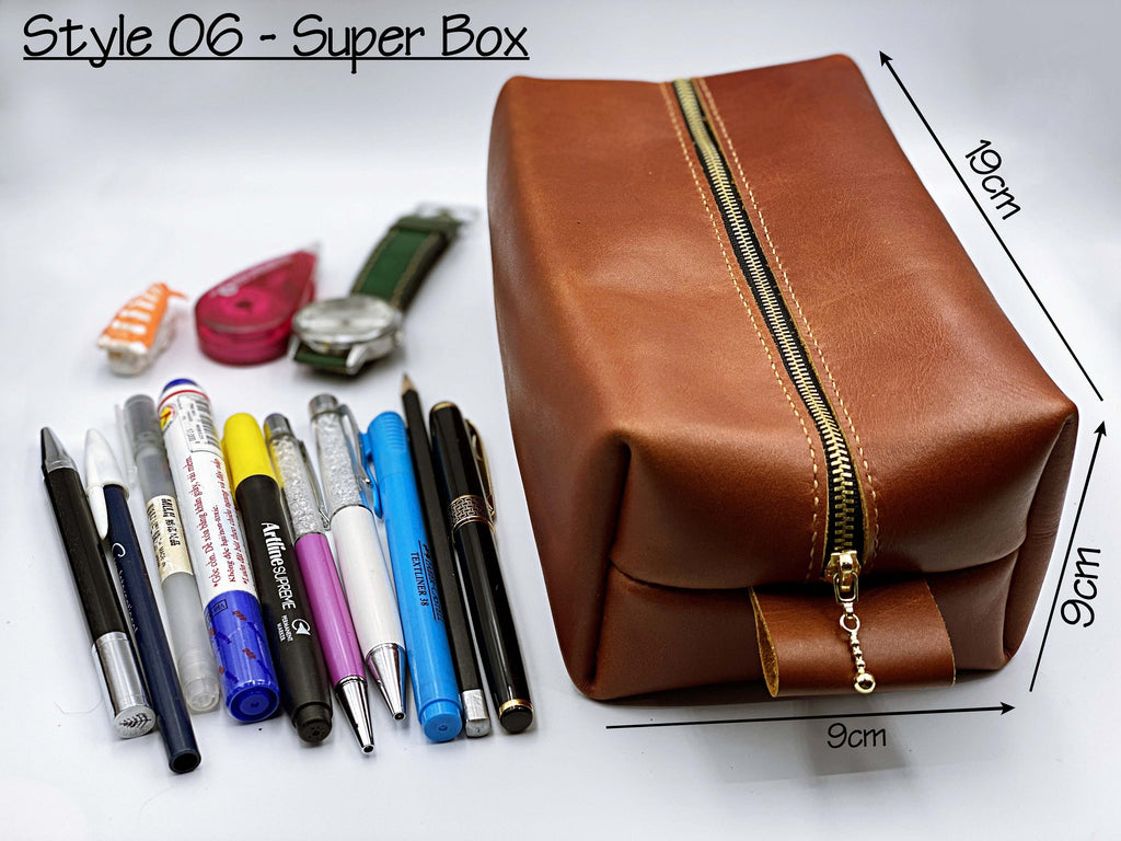 Personalized Handmade Leather Pencase mini, Back to school Accessories, Unisex gifts, Gift for teacher, Anniversary small leather present