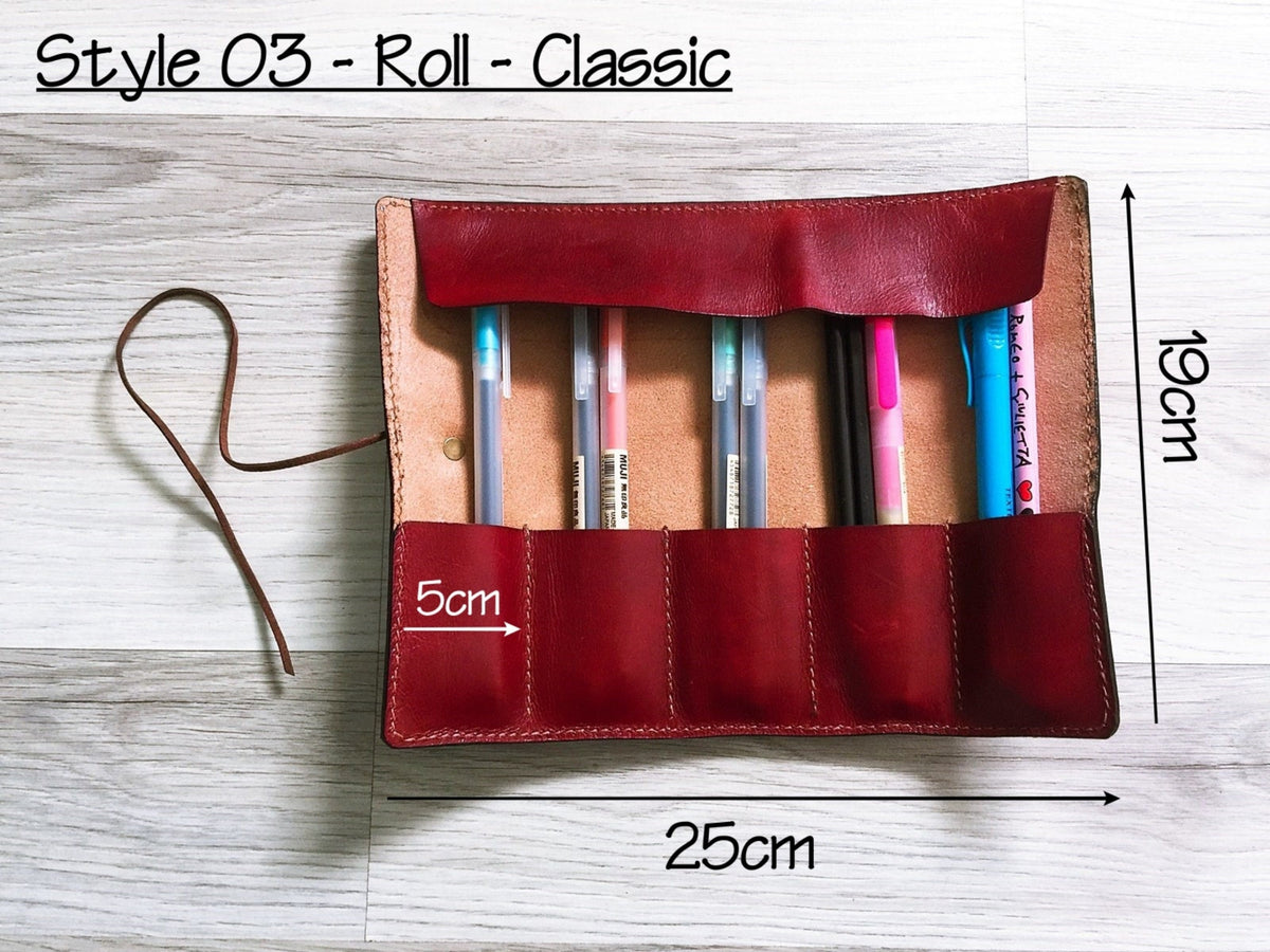 Personalized Handmade Leather Pencase mini, Back to school Accessories, Unisex gifts, Gift for teacher, Anniversary small leather present