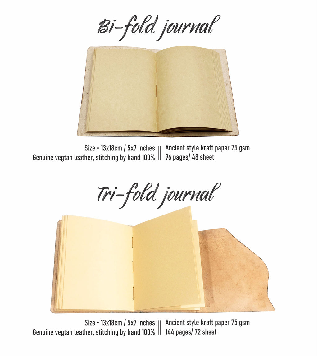 Personalized Leather Journal: Handmade Engraved Notebook, Freedom Gift