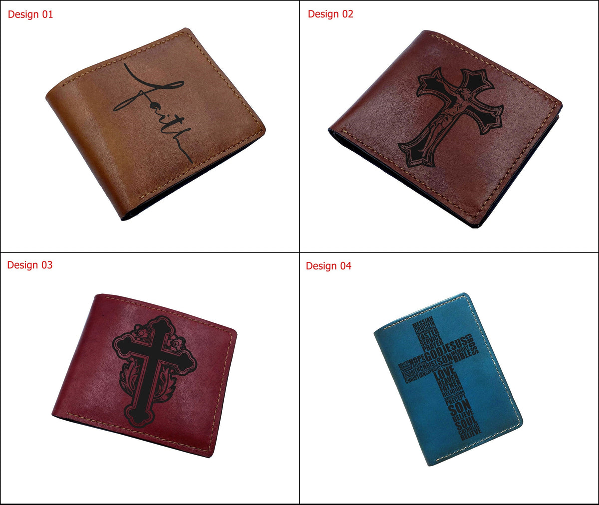 Celtic knot cross symbol, custom leather wallet, personalized leather present for dad, husband, brother, leather anniversary gift for friend