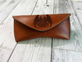 Cthulhu Leather Glasses Case: Engraved Eyeglasses Sleeve