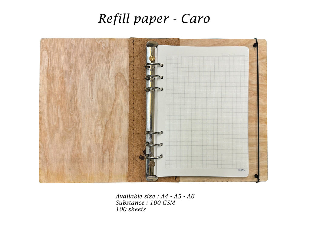 Journal Refill Paper: Lined & Caro, A4 A5 A6, 100 GSM (Add-on Only)