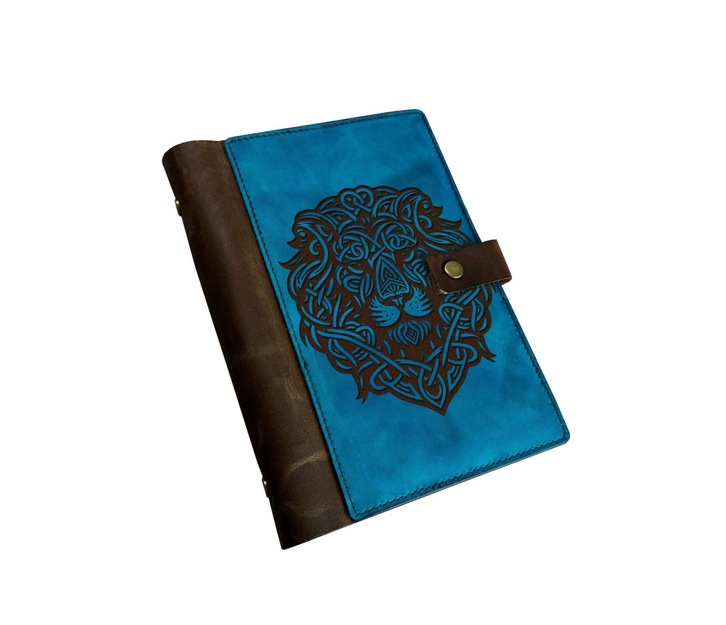 Lion Leather Journal: Custom Engraved Business Portfolio