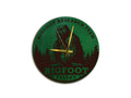 Bigfoot Leather Wall Clock: Personalized Sasquatch Decor