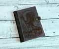 Engraved Leather Journal Cover: Indian Chief, Native American Gift