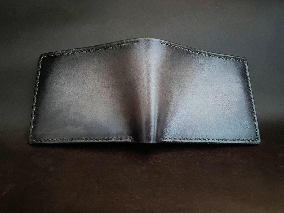 Custom Leather Wallet, Handmade Vegetable-Tanned Cowhide, Gift for Him