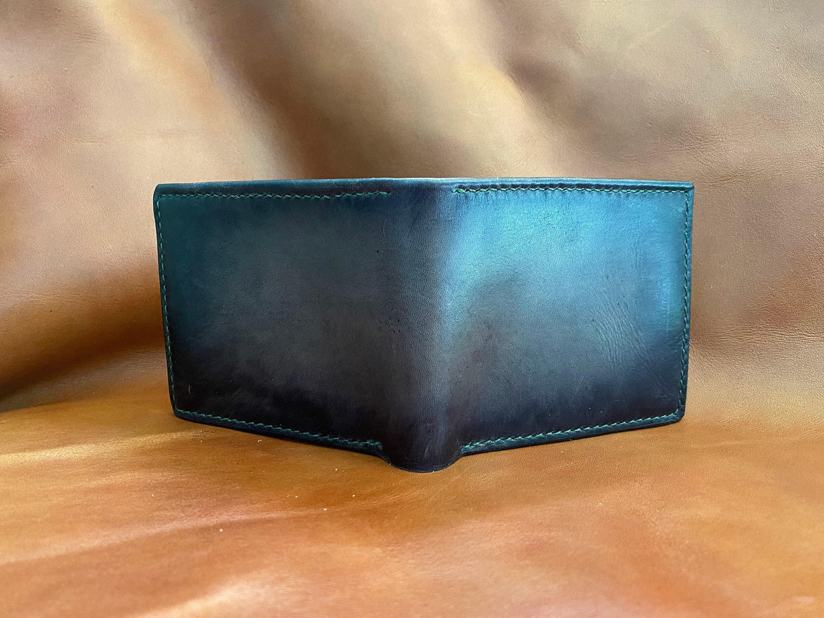 Custom Leather Wallet, Handmade Vegetable-Tanned Cowhide, Gift for Him