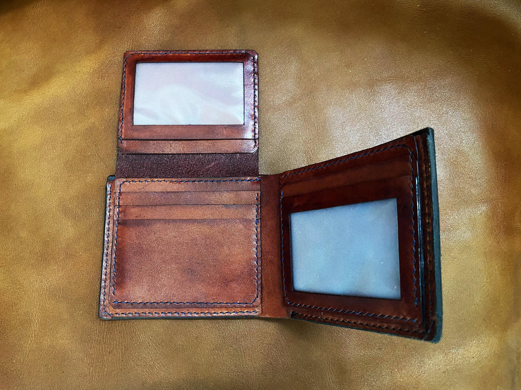 Personalized Leather Wallet: Handmade Italian Leather Gift