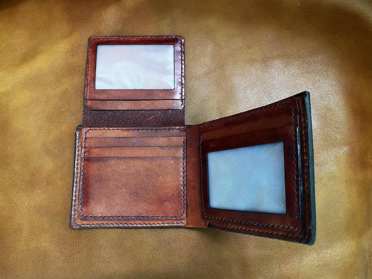 Personalized Leather Wallet: Handmade Italian Leather Gift