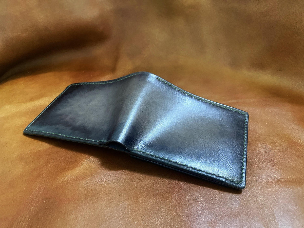 Custom Leather Wallet, Handmade Vegetable-Tanned Cowhide, Gift for Him