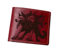 Engraved Cerberus Leather Wallet: Greek Mythology Gift