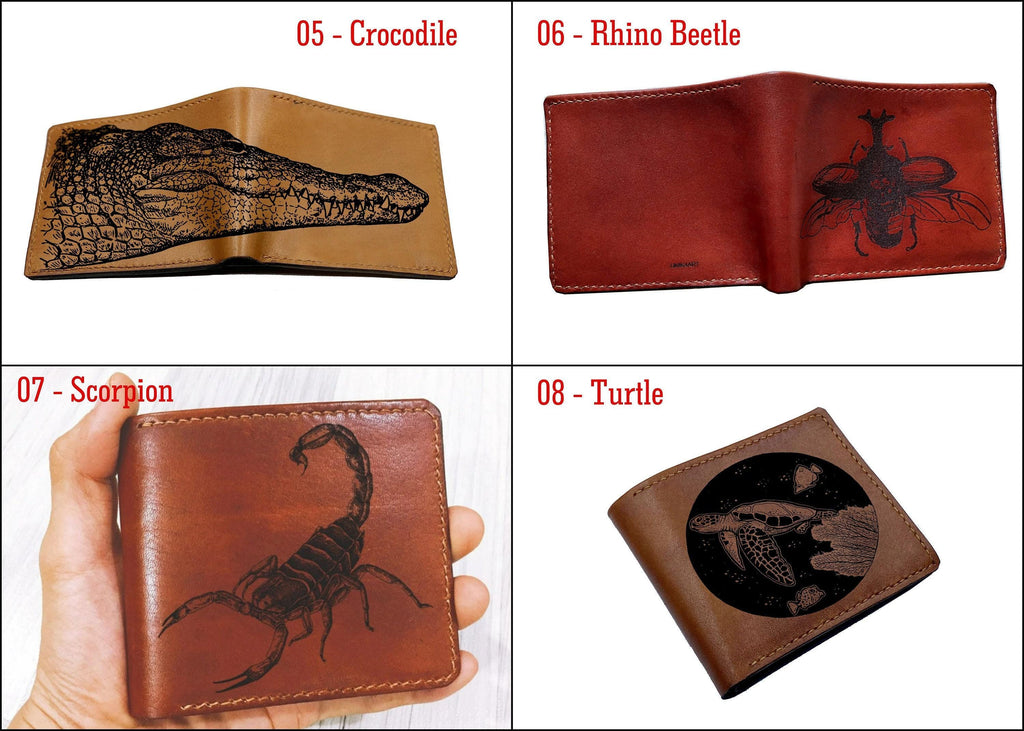 Handmade Leather Octopus Wallet: Personalized Kraken Design