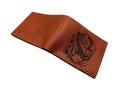 Handmade Leather Men's Wallet, Koi Fish Art