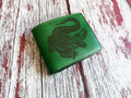 Engraved Crocodile Leather Wallet, Custom Men's Gift