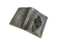 Personalized Leather Bifold Wallet: Raven Moon Art, Celtic Style