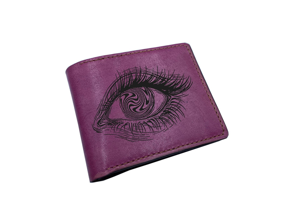Sauron Eye Leather Wallet: Handmade Fantasy Art Men's Wallet