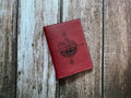 Custom Leather Passport Wallet, Compass Nature Art, Travel Gift for Him