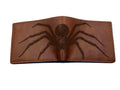 Spider Sketch Leather Wallet: Insect Lover Gift