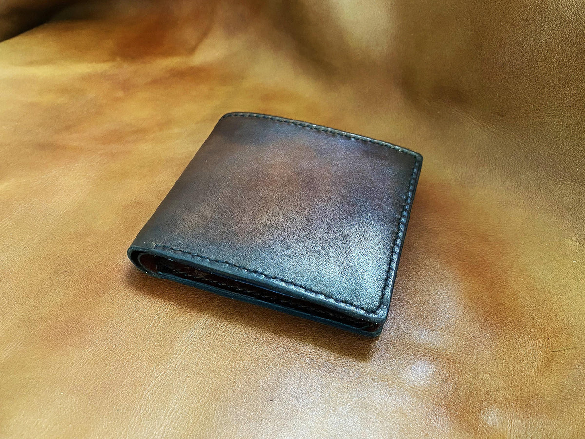 Handmade Brown Leather Bifold Wallet, Gift for Men