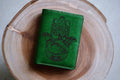 Personalized Hamsa Leather Wallet, Engraved Ancient Symbols, Handmade