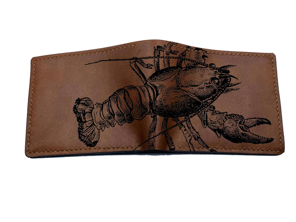 Turtle Sketch Leather Wallet: Animal Pattern, RFID Blocking