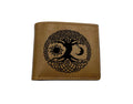 Yggdrasil Tree of Life Leather Wallet: Celtic Norse Bifold