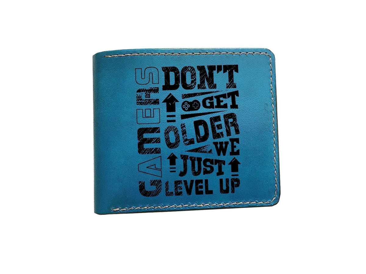 Game Controller Leather Wallet: Personalized Gamer Gift