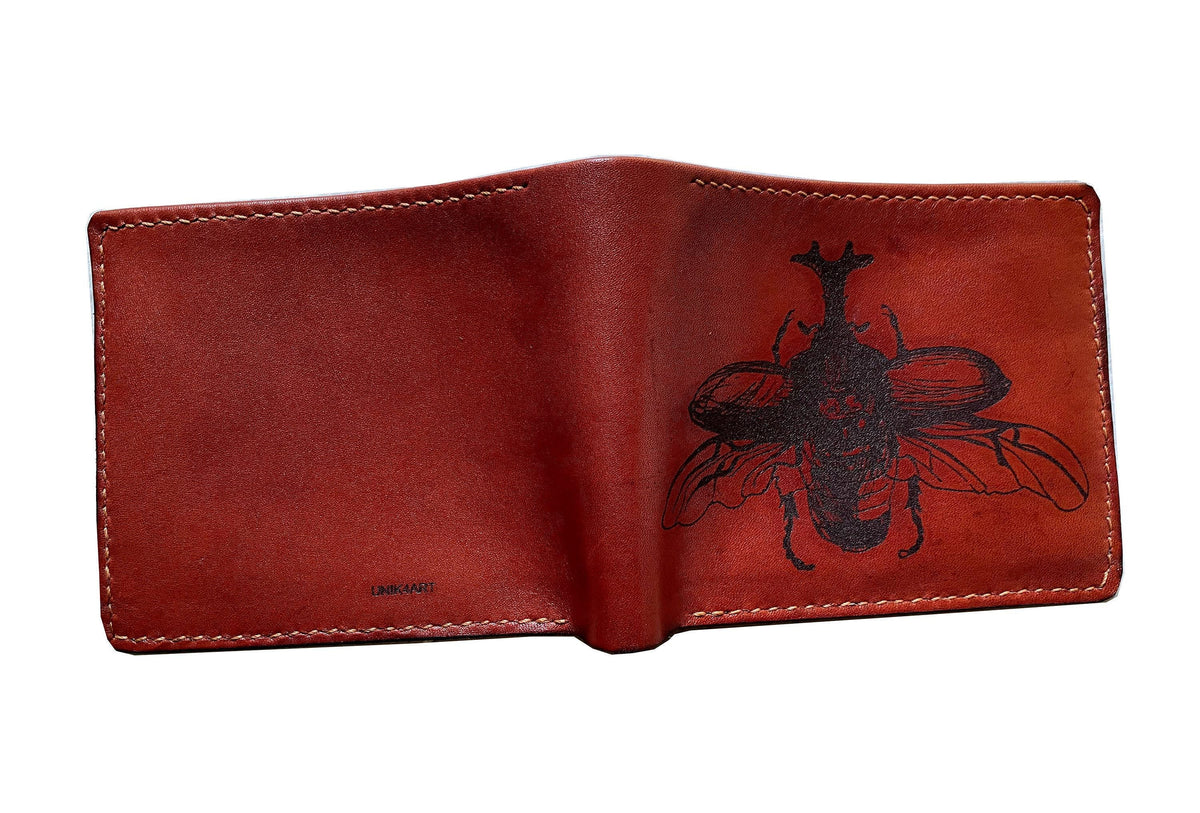 Personalized Tiger Leather Bifold Wallet: Animal Pattern Gift