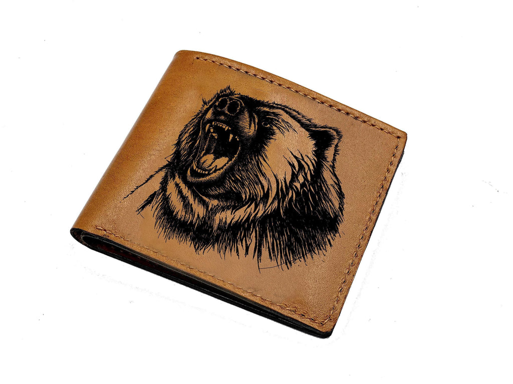 Gecko Leather Wallet: Personalized Animal Pattern, Handmade