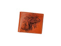 Custom Koi Fish Leather Wallet: Personalized Japan Art Gift