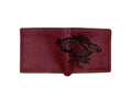 Personalized Leather Wallet: Rabbit Anatomy Art, Custom Engraved