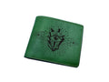 Engraved Leather Bi-Fold Wallet, Eye Design, Personalized Gift