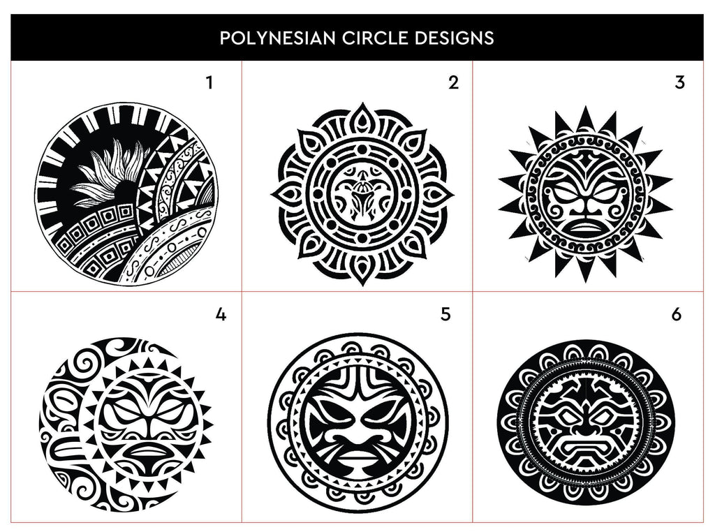 Custom Engraved Leather Men's Wallet, Polynesian Mask