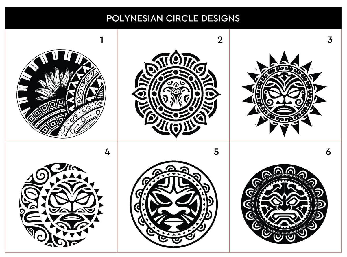 Custom Engraved Leather Men's Wallet, Polynesian Mask