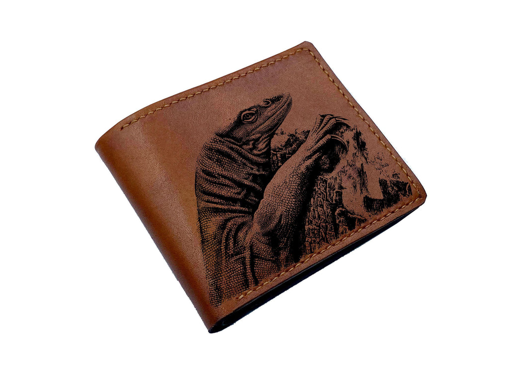 Stag Beetle Sketch Leather Wallet: Personalized Men's Gift, insect art present
