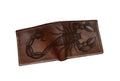 Handmade Leather Scorpion Wallet: Insect Art Gift