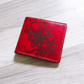 Handmade Leather Octopus Wallet: Personalized Kraken Design