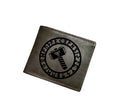 Mjolnir Leather Wallet: Norse Mythology Thor Hammer Engraved