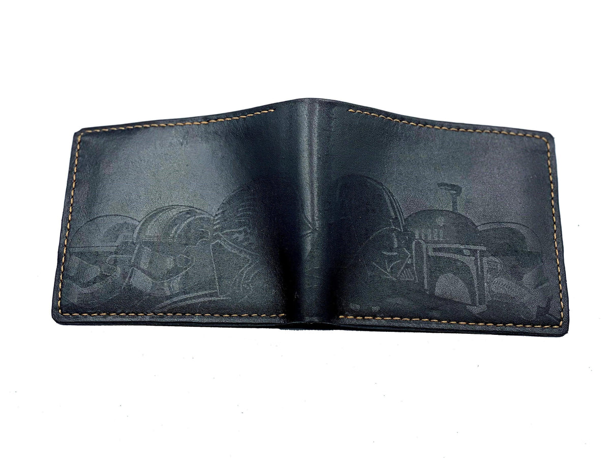 Personalized Star Wars Villains Leather Wallet: Darth Vader, Kylo Ren