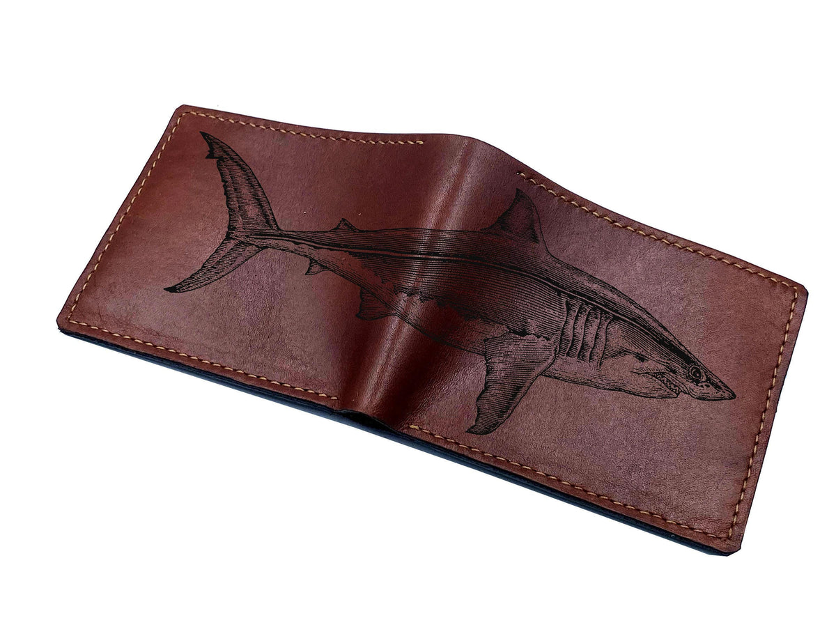 Killer whale drawing art, custom leather handmade wallet, animal pattern gift for men, ocean lover art present, christmas gift ideas for dad