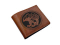 Personalized Leather Wallet, Hercules Hydra Design, Men's Gift